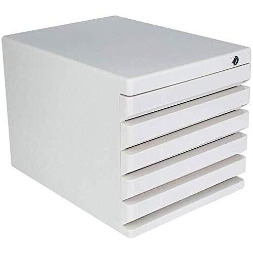 NAKEAH Archiefkasten Kantoorarchiefplanken Bureaublad Kantoorbenodigdheden Organisatoren Opbergdozen Bureaubladaccessoires (Color : Bianco)