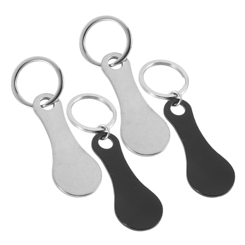 iplusmile Sleutelhanger 16 Stuks kar token metalen trolley tokens sleutelhangers metalen munten boodschappentrolley winkelmand kleine trolleymunten supermarkt karretje Metaal winkelwagen