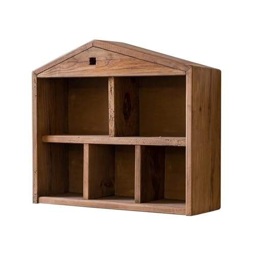 HASMI Zwevende planken Massief houten wandkast opbergplank, wandkast rooster opbergplank, keukenstudie hoekmuur hangende opbergplank Wandplanken (Color : C)