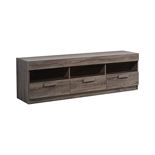 TABKER Tv Meubel TV Stand TV Furniture TV Cabinet Table Living Room Furniture in Rustic Oak