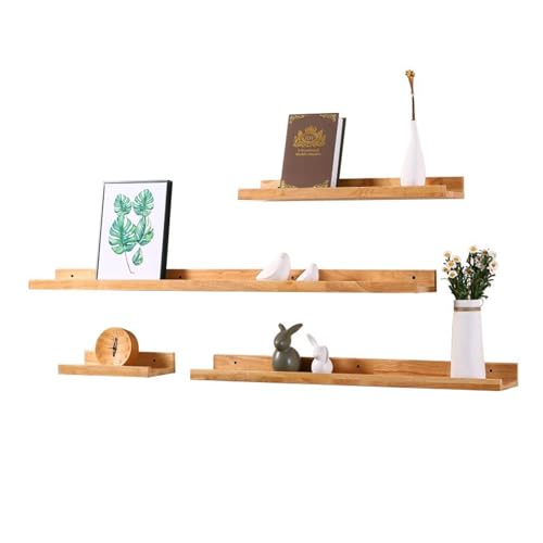 HASMI Zwevende planken Wandplank van massief hout, perforatievrije scheidingswandplank, wandplank for de woonkamer Wandplanken (Size : 180CM)