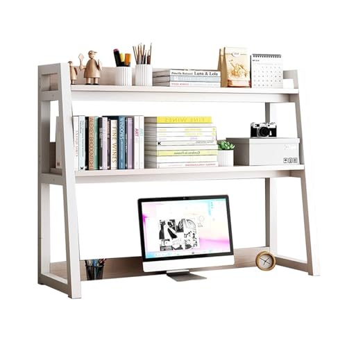 GUODDM Desktop Display Plank Kantoor Bureau Boekenplank, Computer Bureau Boekenplank Hutch, Opslag Home Decor Planken, Voor Kantoorbenodigdheden Organizer, Voor Thuis Dorm Kantoorbenodigdheden (Kleur: B,