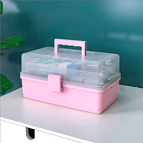 QTBH Medicijnkist Huishoudelijke Medicine geneeskunde box Geneeskunde Medisch Storage Box Multilayer Portable Huishoudelijke Medicine Storage Box Huisartsgeneeskunde Box (Color : A)