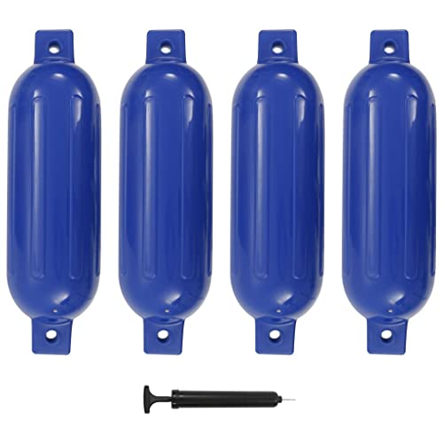 RAUGAJ Bootspatbord 4 stuks Blauw 51x14 cm PVC, artikelkleur: Blauw