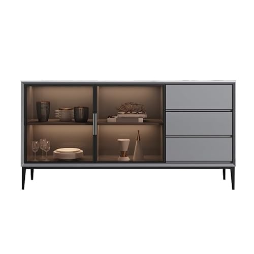 FEELIN Dressoir Buffetkast Dressoir Wijnkast Moderne Eenvoudige Woonkamer Locker Thuis Keuken Opbergkasten Barkast Kast Koffiebarkast (Color : A, Size : 120 * 40 * 85cm)