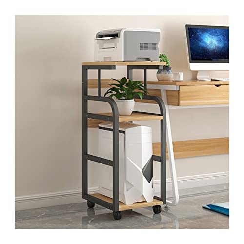 TYXFHSMY Draagbare printerstandaard printerstandaard desktop vloer tot plafond printerstandaard rek desktop chassis opbergrek meerlaags kantoor mobiele kast pc hoofdframe onder bureau printerstandaard (kleur