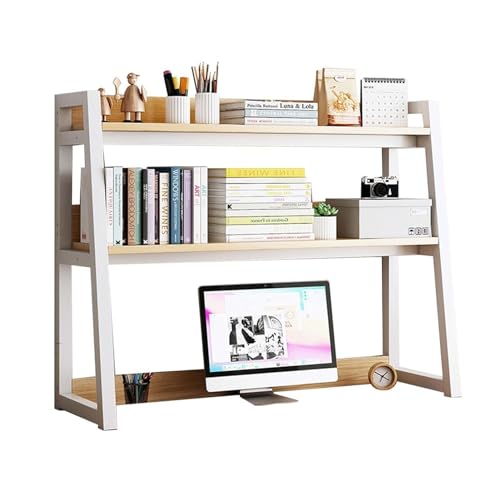 GUODDM Desktop Display Plank Kantoor Bureau Boekenplank, Computer Bureau Boekenplank Hutch, Opslag Home Decor Planken, Voor Kantoorbenodigdheden Organizer, Voor Thuis Dorm Kantoorbenodigdheden (Kleur: C,