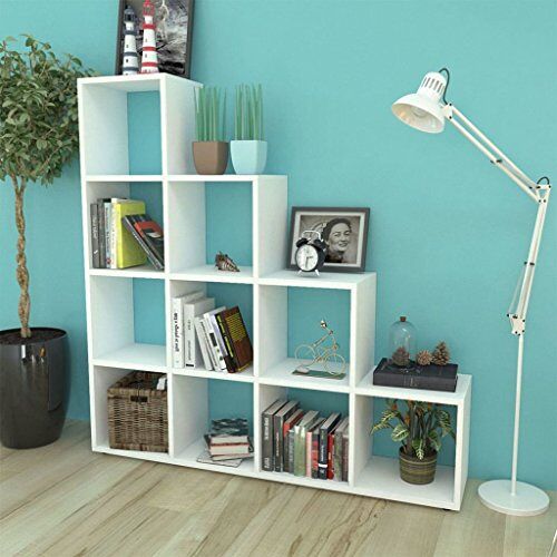 LAPOOH Trap Boekenkast/Display Plank 142 cm Wit, Boekenkast, Woonkamer Boekenkast, Boekenkast/Display Plank (SPU:242550)