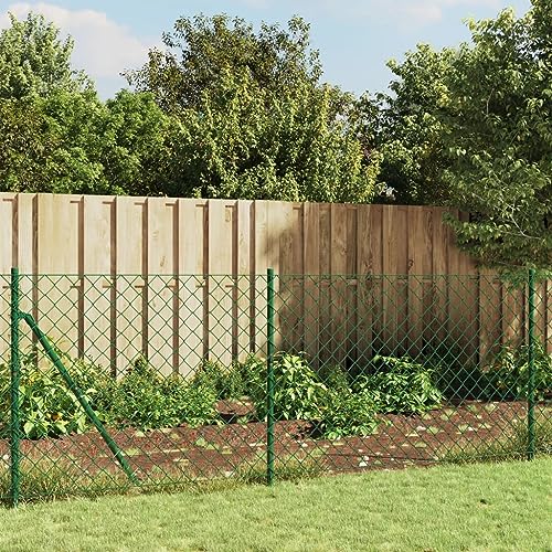 AJJHUUKI Home buiten OverigenKetting Link hek met Spike Ankers Groen 1x25 m