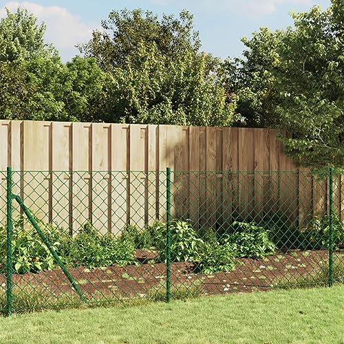 AJJHUUKI Home buiten OverigenKetting Link hek Groen 1,1x25 m