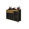 ULTRAWAVE Buffet Kabinet IJzeren dressoir, buffetrestaurant, hoteldressoir, thee- en kruidentafel, opbergkast for wijn, multifunctioneel dressoir Buffet Dressoir (Color : A)