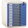 TOPRP File Cabinets 14 Lagen Desktop File Cabinet Met Lock Lade Type File Storage Box 29,3 * 39,2 * 42,2 cm