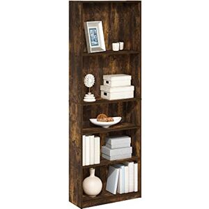 Furinno Jaya Verstelbare Boekenkast - 5 Laags, Amber Pine Furinno Jaya Verstelbare Boekenkast - 5 Laags, Amber Pine