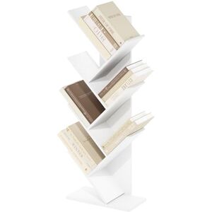 Furinno Boomstapel Boekenkast - 7 Laags - Wit Furinno Boomstapel Boekenkast - 7 Laags - Wit