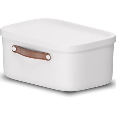 Rotho Maloja Opbergdoos 12 l, Plastic (gerecycled PP), 12 (39.5 x 26.5 x 17.7 cm) Stapelboxen met deksel, opbergbox van kunststof, met handvat, voor badkamer, keuken en kinderkamer, 39,5 x 26,5 x 17,7 cm Rotho Maloja Opbergdoos 12 l, Plastic (gerecycled PP), 12 (39.5 x 26.5 x 17.7 cm) Stapelboxen met deksel, opbergbox van kunststof, met handvat, voor badkamer, keuken en kinderkamer, 39,5 x 26,5 x 17,7 cm