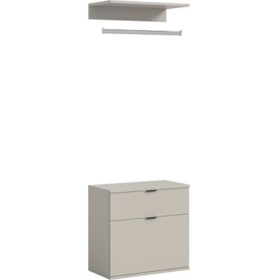 xonox.home Commode & wandboard project X 61x62x34 cm in kasjmier imitatie multifunctionele kast met board modern, ruim en functioneel xonox.home Commode & wandboard project X 61x62x34 cm in kasjmier imitatie multifunctionele kast met board modern, ruim en functioneel