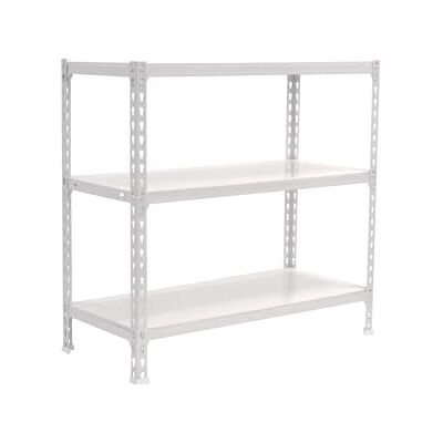 Simon Rack Metalen stelling 900x1000x300 mm Simonclick 3 niveaus, Metalen legbord, 180 kg buigbelasting, Corrosiewerende coating, Montage met kliksysteem, Wit Simon Rack Metalen stelling 900x1000x300 mm Simonclick 3 niveaus, Metalen legbord, 180 kg buigbelasting, Corrosiewerende coating, Montage met kliksysteem, Wit