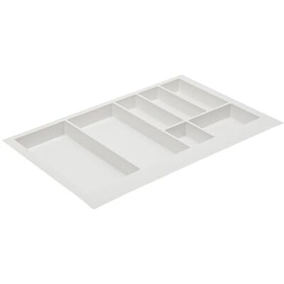 GTV Lade-inzetstuk Axispace, bestekbak voor laden, bestekbak, keukenkeukenkast, kunststof besteklade, wit 740 x 472 mm GTV Lade-inzetstuk Axispace, bestekbak voor laden, bestekbak, keukenkeukenkast, kunststof besteklade, wit 740 x 472 mm