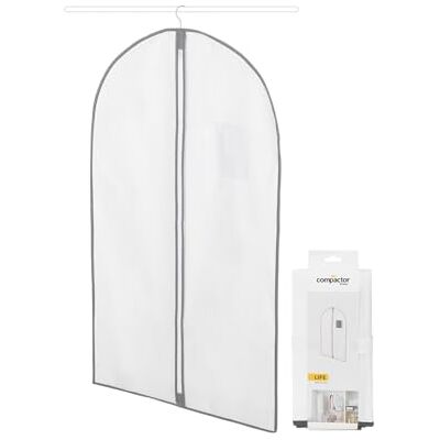 Compactor Kledinghoes voor pak Wit 60 x 0.2 x H.100 cm Compactor Kledinghoes voor pak Wit 60 x 0.2 x H.100 cm