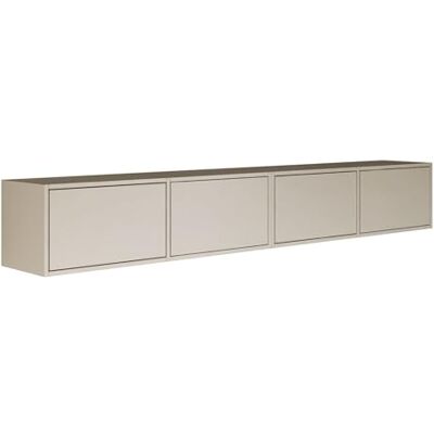 SELSEY Framme TV-meubel 200 cm Cashmere Zwevend Design Moderne RTV-kast voor de Woonkamer Hangend TV-board met Push-to-Open Systeem Minimalistische Wandkast in Japandi Stijl SELSEY Framme TV-meubel 200 cm Cashmere Zwevend Design Moderne RTV-kast voor de Woonkamer Hangend TV-board met Push-to-Open Systeem Minimalistische Wandkast in Japandi Stijl