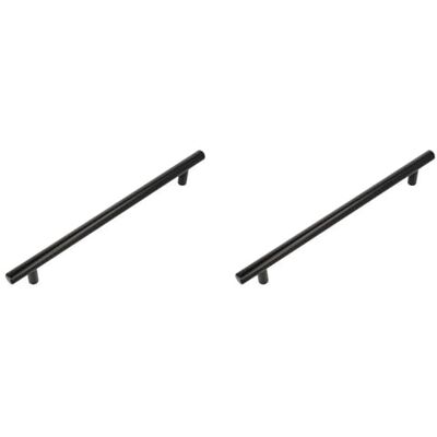 Amig Pack van 2 Meubelgrepen 96 Mm Mat Zwart Gemaakt van Staal Voor Lades en Kasten Mod. 837 Amig Pack van 2 Meubelgrepen 96 Mm Mat Zwart Gemaakt van Staal Voor Lades en Kasten Mod. 837