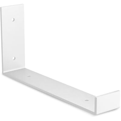 Amig L-drager voor industriële planken – 103 × 261 × 40 mm – staal wit – wandhouder – functioneel en robuust design – ideaal voor wandplanken Amig L-drager voor industriële planken – 103 × 261 × 40 mm – staal wit – wandhouder – functioneel en robuust design – ideaal voor wandplanken