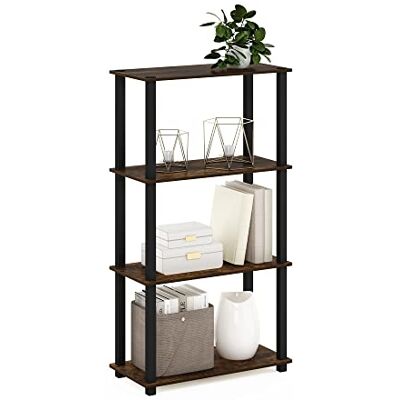 Furinno Turn-S-Tube 4-laags Plankrek - Opslagrek Furinno Turn-S-Tube 4-laags Plankrek - Opslagrek