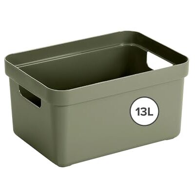 SUNWARE perfectly organised Sunware Sigma Home Opbergbox 13L – 35x24,6x18,3cm – Donkergroen – Stapelbare Opbergbox met Deksel SUNWARE perfectly organised Sunware Sigma Home Opbergbox 13L – 35x24,6x18,3cm – Donkergroen – Stapelbare Opbergbox met Deksel