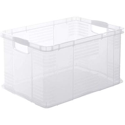 Rotho , Agilo, Opbergdoos 55l, Kunststof (PP) BPA-vrij, transparante, A3/55l (59,0 x 39,0 x 31,0 cm) Rotho , Agilo, Opbergdoos 55l, Kunststof (PP) BPA-vrij, transparante, A3/55l (59,0 x 39,0 x 31,0 cm)