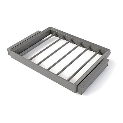 Emuca Kit bestaande uit Quartz 7-stang broekhouder en verstelbaar frame voor kasten, Soft close en volledige uittrekgidsen, 70 cm module, titanium afwerking Emuca Kit bestaande uit Quartz 7-stang broekhouder en verstelbaar frame voor kasten, Soft close en volledige uittrekgidsen, 70 cm module, titanium afwerking