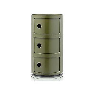 Kartell Componibile Opbergruimte, Groen 32X32X58.5 cm Kartell Componibile Opbergruimte, Groen 32X32X58.5 cm