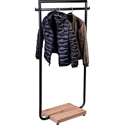 M2 Kollektion Chili garderobe, metaal, artisaneiken, 80x160x40 M2 Kollektion Chili garderobe, metaal, artisaneiken, 80x160x40