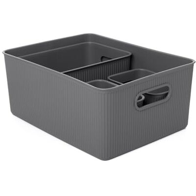 Tatay Stellingkast met 4 Niveaus met Inclusief Schroeven en Compatibel 40 kg Model Lombok Quick Fix Systeem Vochtbestendig Materiaal Solide Bouw Onderhoudsvriendelijke Opbouw, Bruin Tatay Stellingkast met 4 Niveaus met Inclusief Schroeven en Compatibel 40 kg Model Lombok Quick Fix Systeem Vochtbestendig Materiaal Solide Bouw Onderhoudsvriendelijke Opbouw, Bruin