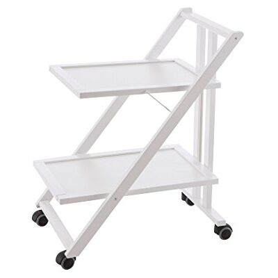 Arredamenti Italia Serveerwagen SIMPATY; hout opvouwbaar 2 legplanken elegant kleur: wit AR-It il Cuore del Legno Arredamenti Italia Serveerwagen SIMPATY; hout opvouwbaar 2 legplanken elegant kleur: wit AR-It il Cuore del Legno