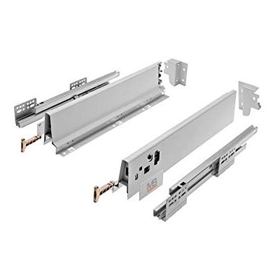 GTV Moderne box lade I L = 250 mm H = 83 mm I grijs I Stil sluiten I Belasting tot 40 kg I Eenvoudige installatie I Synchronisatie van de rijweg van de geleiders I PB-D-KPL250A GTV Moderne box lade I L = 250 mm H = 83 mm I grijs I Stil sluiten I Belasting tot 40 kg I Eenvoudige installatie I Synchronisatie van de rijweg van de geleiders I PB-D-KPL250A