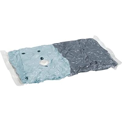 WENKO 52631100 Vacuümzakken reisset, set van 6, ruimtebesparende vacuüm kledingopslag met pomp, polyethyleen, 19 x 31 x 9,5 cm, transparant WENKO 52631100 Vacuümzakken reisset, set van 6, ruimtebesparende vacuüm kledingopslag met pomp, polyethyleen, 19 x 31 x 9,5 cm, transparant