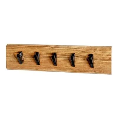 Haku Wandkapstok - Massief Hout, 5 Haken, Acacia Haku Wandkapstok - Massief Hout, 5 Haken, Acacia