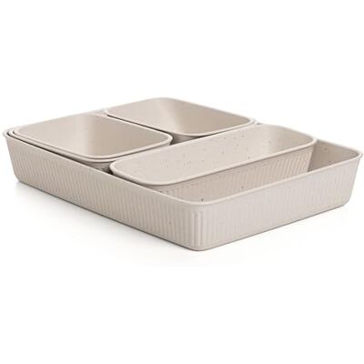 Tatay Organizerboxen Baobab met 100% Gerecycled Kunststof BPA-vrij Set van 4: A6 Inclusief Opbergmanden Solide Bouw Handige Details Heldere Functie Onderhoudsvriendelijke Opbouw Tatay Organizerboxen Baobab met 100% Gerecycled Kunststof BPA-vrij Set van 4: A6 Inclusief Opbergmanden Solide Bouw Handige Details Heldere Functie Onderhoudsvriendelijke Opbouw