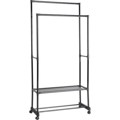 Lastdeco Mahon Kledingrek van MDF, zwart, 85 x 39 x 170 cm Lastdeco Mahon Kledingrek van MDF, zwart, 85 x 39 x 170 cm