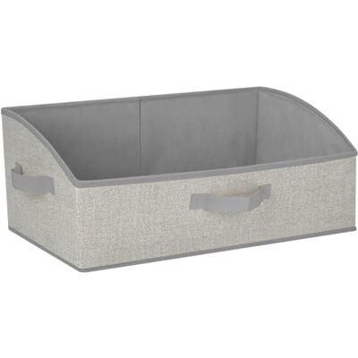 Cozary Opbergdozen, 28 l, 1 stuk, opvouwbaar, van stof, 50 x 28,5 x 20 cm, met handvat, grote opbergdoos voor kleding, kast, speelgoed, boeken en garderobe Cozary Opbergdozen, 28 l, 1 stuk, opvouwbaar, van stof, 50 x 28,5 x 20 cm, met handvat, grote opbergdoos voor kleding, kast, speelgoed, boeken en garderobe