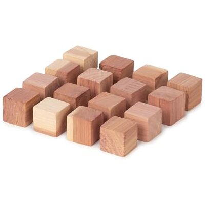 Compactor Set x 16 Cederhouten motwerende blokken voor lades Bruin 2 x 2 x H.2 cm CED023 Compactor Set x 16 Cederhouten motwerende blokken voor lades Bruin 2 x 2 x H.2 cm CED023