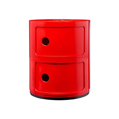 Kartell Opbergruimte Standaard, Rood 32 X 32 X 40 cm Kartell Opbergruimte Standaard, Rood 32 X 32 X 40 cm