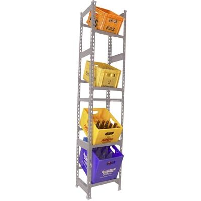 Simon Rack Drankenkratrek, mm, Planken voor Drankenkrat voor 4 kratten, Vrijstaande Kratstandaard Drankenrek Waterkratrek Bierkratrek Kratrek, Grijs SimonBottle Simon Rack Drankenkratrek, mm, Planken voor Drankenkrat voor 4 kratten, Vrijstaande Kratstandaard Drankenrek Waterkratrek Bierkratrek Kratrek, Grijs SimonBottle