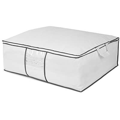 Compactor Kleding- en Dekbedopbergzak met Rits, Opvouwbare Organizer voor Kasten en Garderobes, Stof- en Waterdichte Kledingopbergers, World of Storage Range, Wit Compactor Kleding- en Dekbedopbergzak met Rits, Opvouwbare Organizer voor Kasten en Garderobes, Stof- en Waterdichte Kledingopbergers, World of Storage Range, Wit