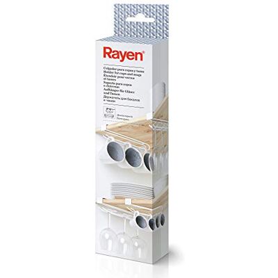 Rayen White Hanger voor glazen en kopjes Ruimtebesparend in uw keuken Max. Breedte plank: 2 cm, afmetingen: 25 x 7 x 3 cm Rayen White Hanger voor glazen en kopjes Ruimtebesparend in uw keuken Max. Breedte plank: 2 cm, afmetingen: 25 x 7 x 3 cm