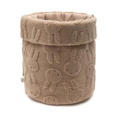 Jollein Miffy Jacquard Teddy Opbergmand, biscuit, organizer voor luiertafel, accessoires, 35 x 30 cm Jollein Miffy Jacquard Teddy Opbergmand, biscuit, organizer voor luiertafel, accessoires, 35 x 30 cm