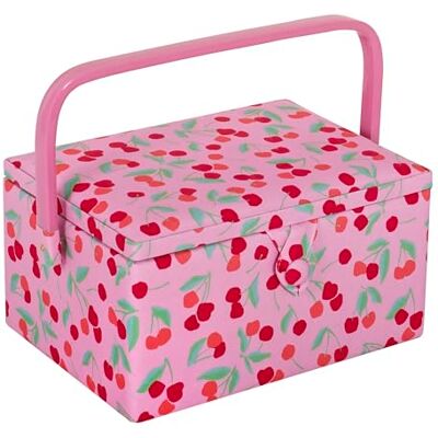 Hobby Gift Medium Craft & Sewing Opbergdoos, Accessoirelade, Speldenkussenzakje, PVC Handvat, 18,5 x 25,5 x 14,5 cm, Kers Hobby Gift Medium Craft & Sewing Opbergdoos, Accessoirelade, Speldenkussenzakje, PVC Handvat, 18,5 x 25,5 x 14,5 cm, Kers