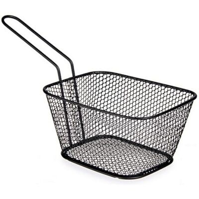 BigBuy Home S3607281 mand, staal, 11,5 x 7,5 x 24 cm BigBuy Home S3607281 mand, staal, 11,5 x 7,5 x 24 cm