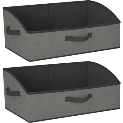 Cozary Opbergdozen 28 l, set van 2 opvouwbare opbergkubussen van stof, 50 x 28,5 x 20 cm, met handvat, grote opbergdoos voor kleding, kast, speelgoed, boeken en garderobe Cozary Opbergdozen 28 l, set van 2 opvouwbare opbergkubussen van stof, 50 x 28,5 x 20 cm, met handvat, grote opbergdoos voor kleding, kast, speelgoed, boeken en garderobe