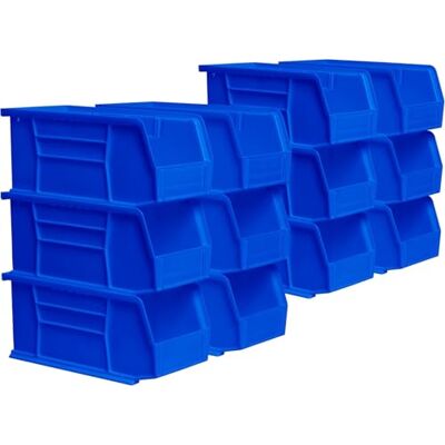 Akro-Mils 30230 AkroBins kunststof opbergcontainer, stapelbaar, 27,9 x 12,7 x 12,7 cm, blauw, 12 stuks Akro-Mils 30230 AkroBins kunststof opbergcontainer, stapelbaar, 27,9 x 12,7 x 12,7 cm, blauw, 12 stuks